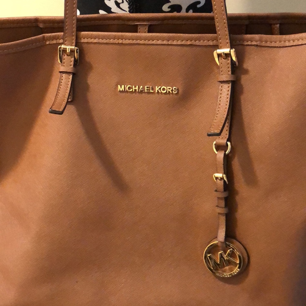🤎Michael Kors Large carry all textured leather classic tote - Picture 2 of 14